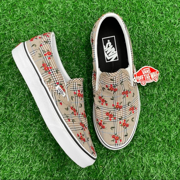 Vans Classic Slip On Glen Plaid Floral - Picture 3 of 7